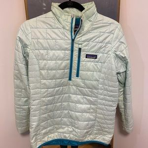 Patagonia half zip puffer jacket